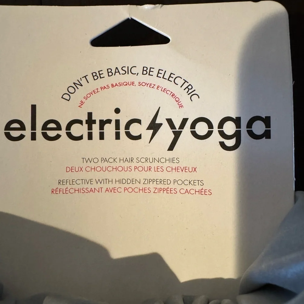 NWT Electric Yoga Silver Hair Scrunchies Set